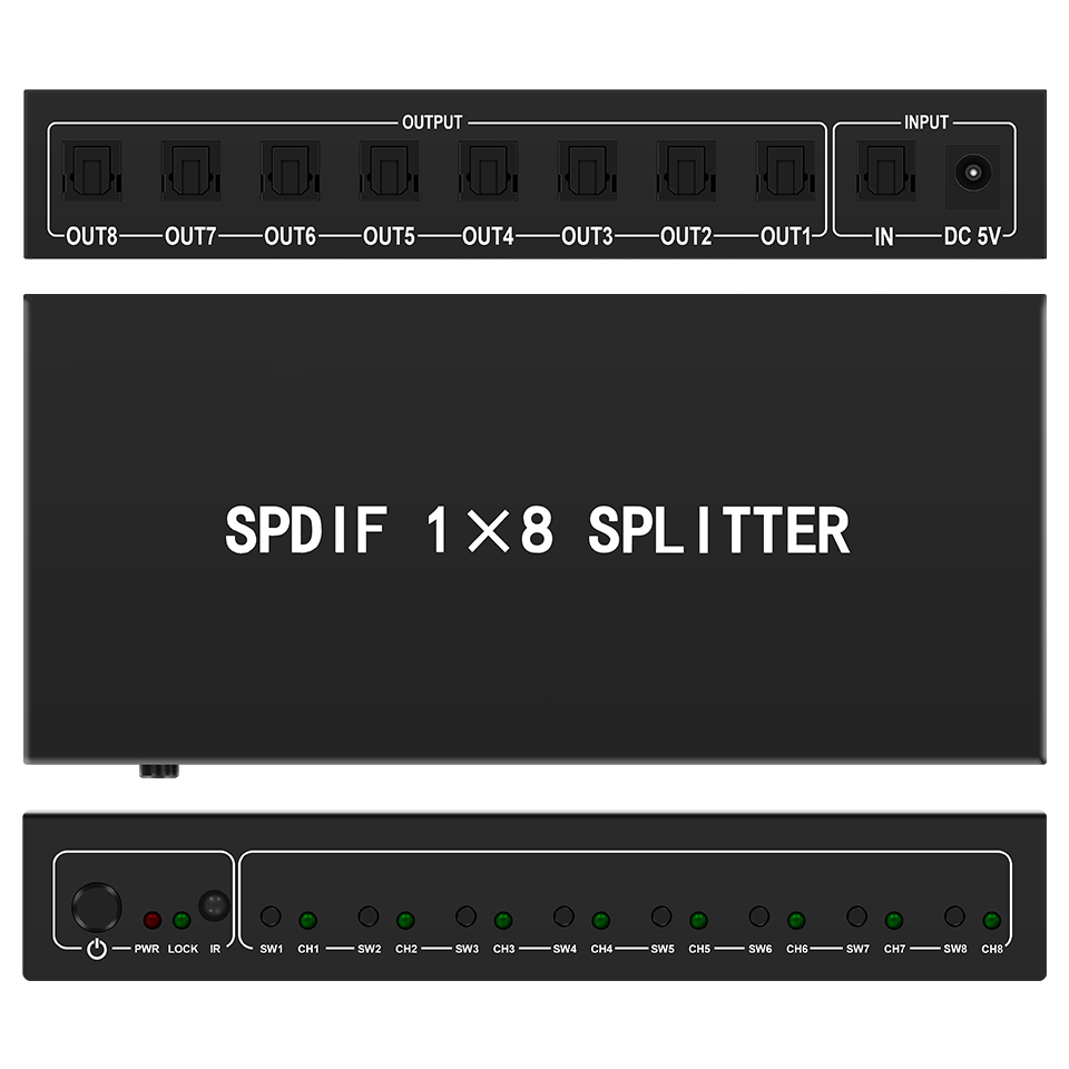 Home Cinema Idea - Optik ses dağıtıcı kablosu, 1 in