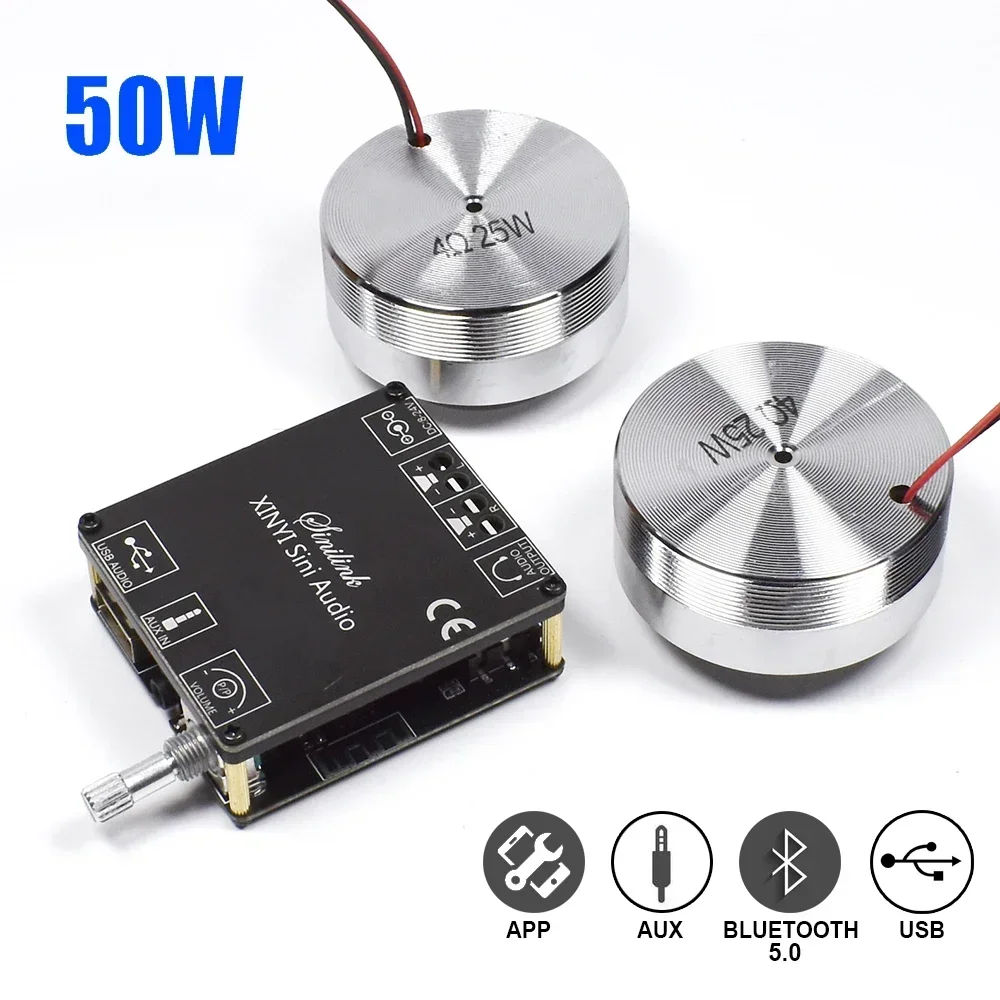 Home Cinema Idea - 2*25W Taşınabilir Stereo Titreşim Hoparlör Ses