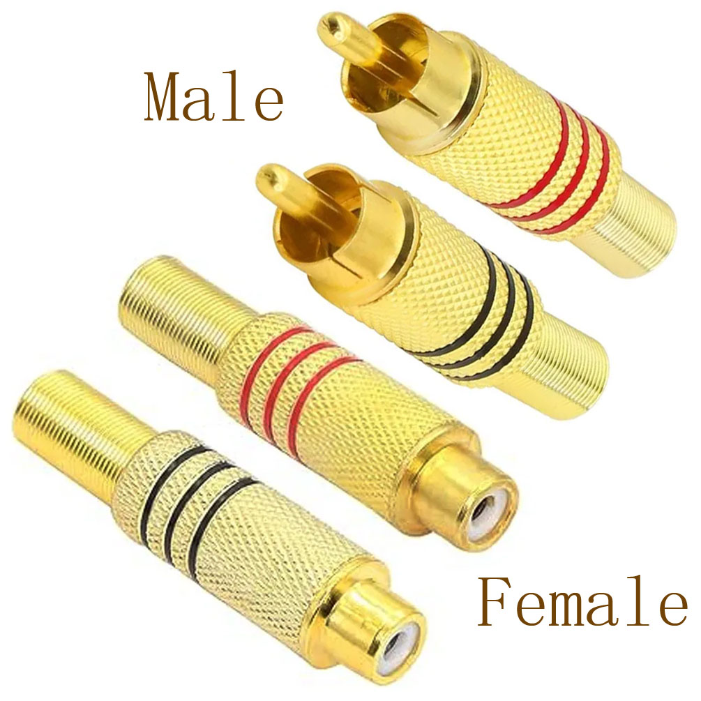 Home Cinema Idea - 4 adet RCA fiş altın kaplama