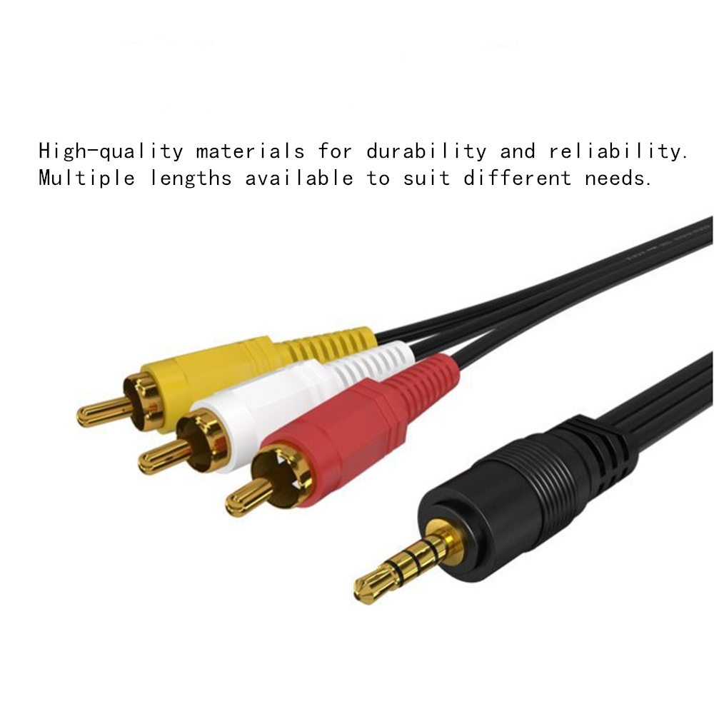 3.5mm 3 RCA Ses Video Kablosu  - Home Cinema Idea incelemesi ve fiyatı