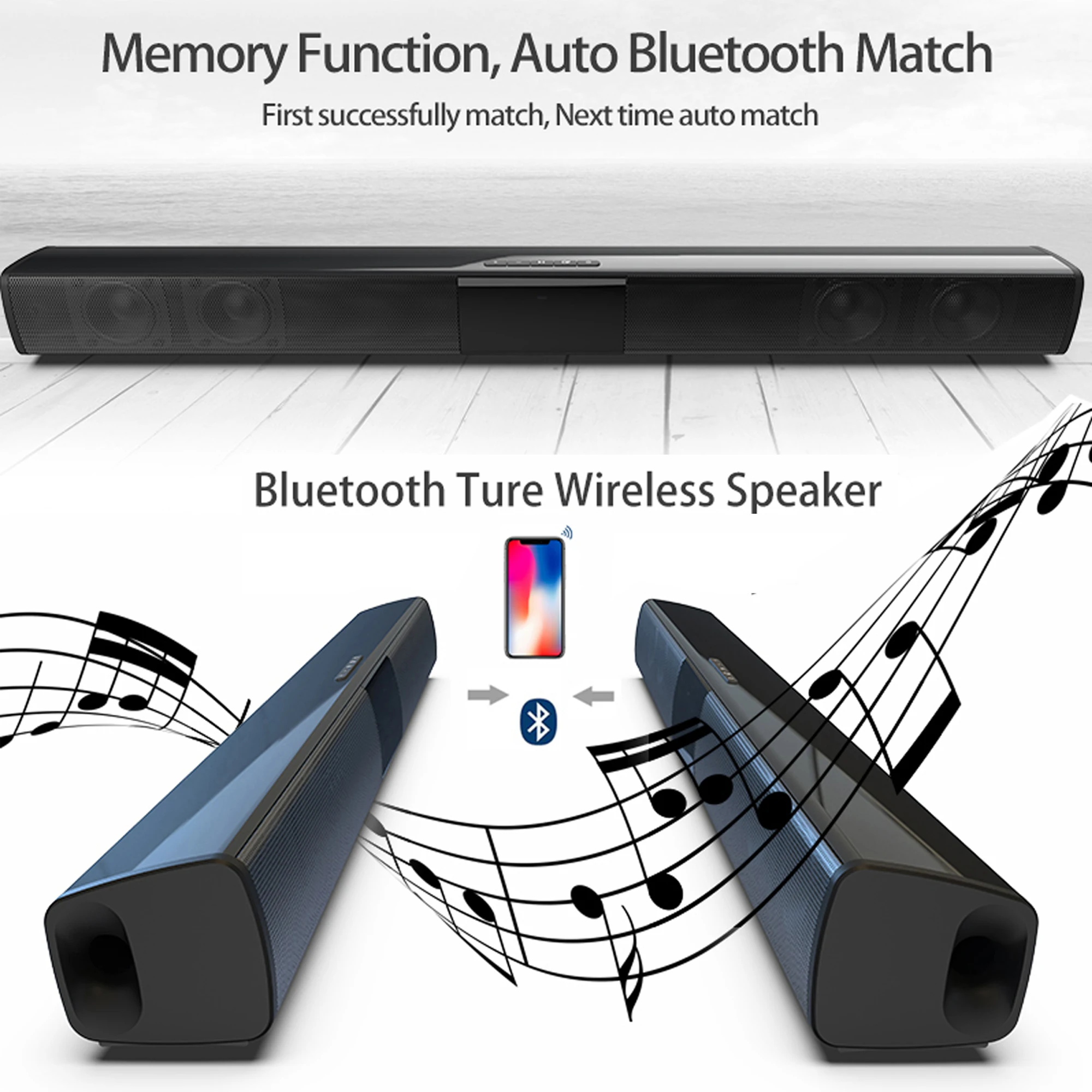 TV bilgisayar için 40W yüksek  - Home Cinema Wireless Speakers incelemesi ve fiyatı