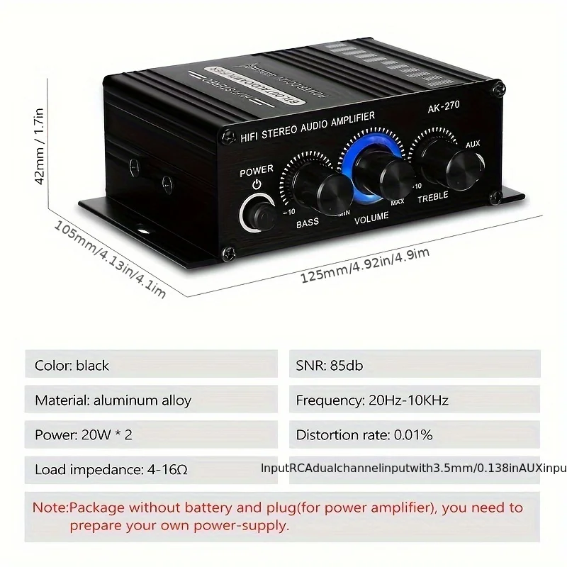 AK-270 400W Mini Güç Amplifika - Home Cinema Idea incelemesi ve fiyatı